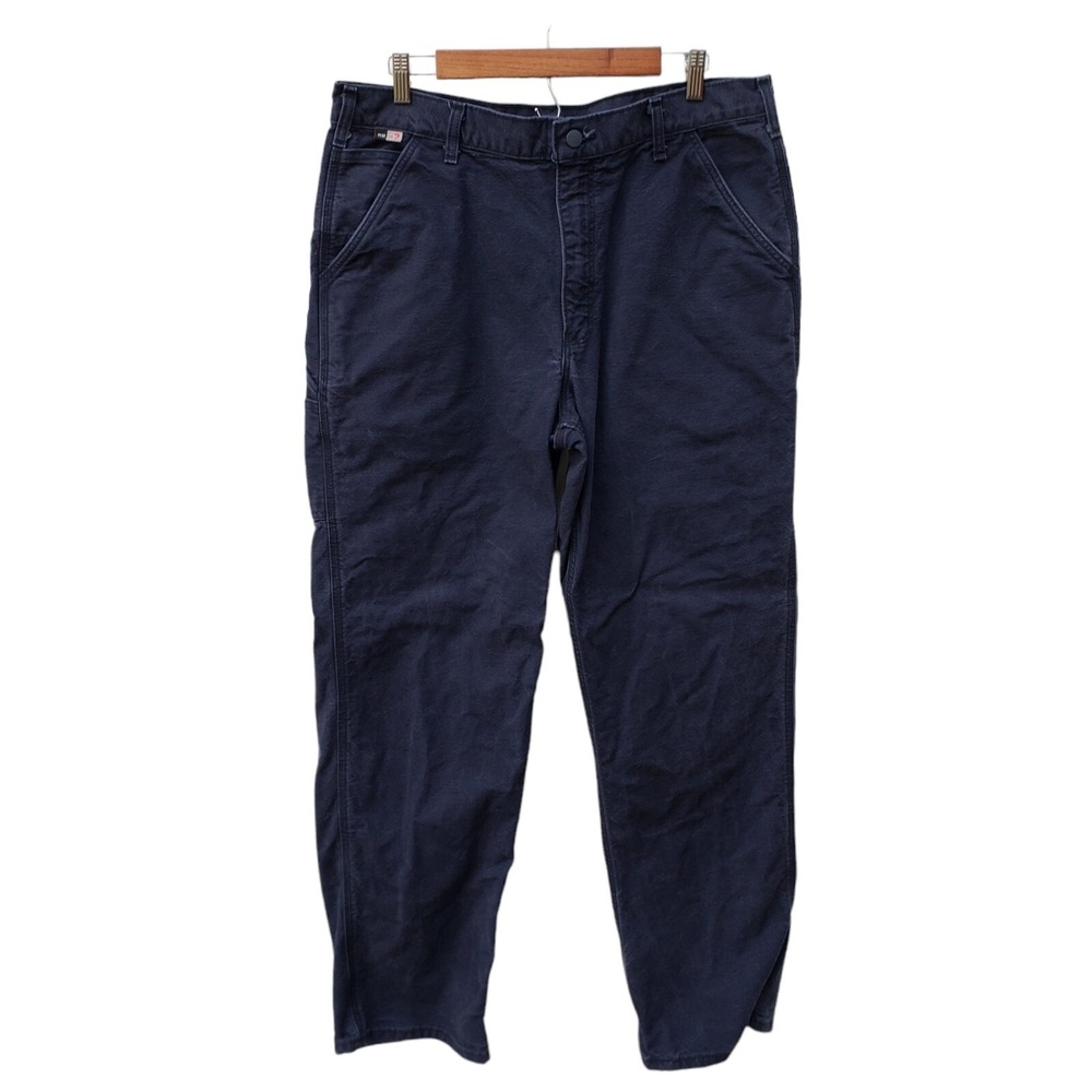 Lot Of 2 Carhartt FR Flame Resistant CAT2 NFPA-2112 Men size 36X33.5 Blue Jeans